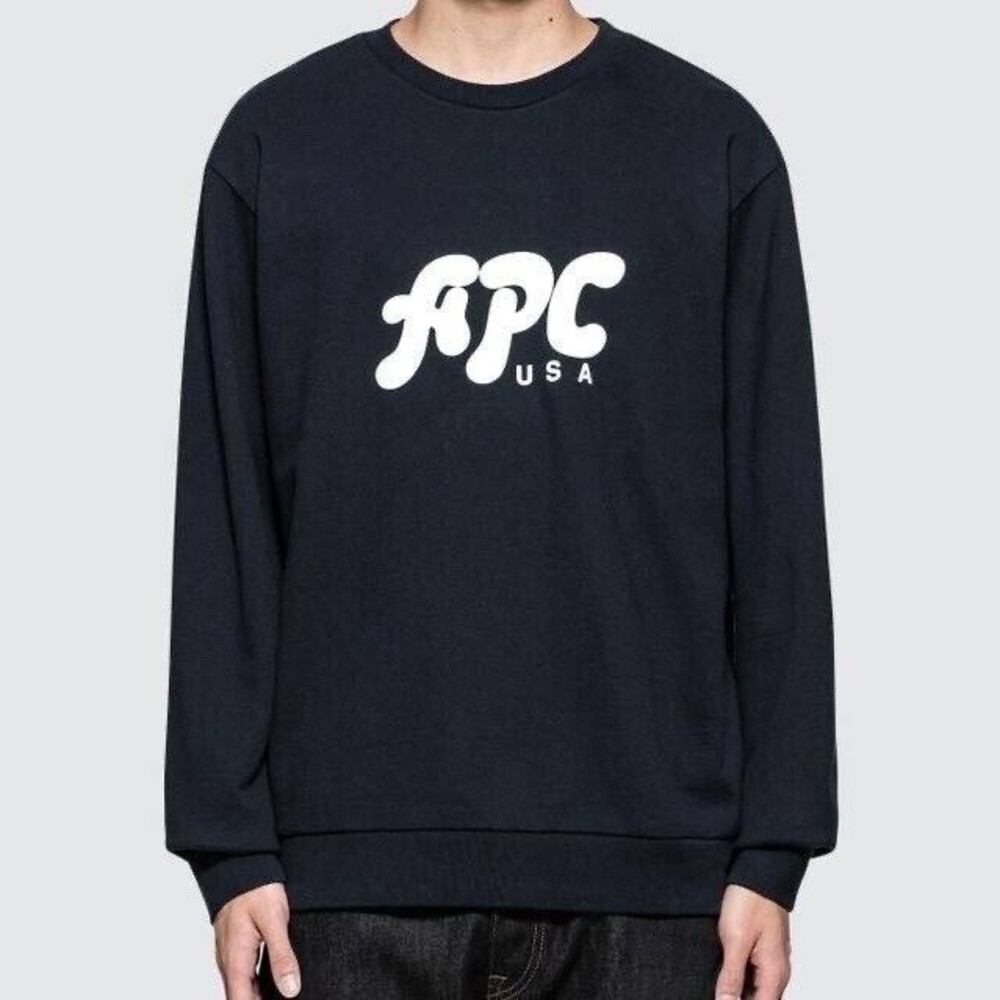 A.P.C‎ USA Crewneck French Terry Cotton Mens Women’s Unisex Sweatshirt